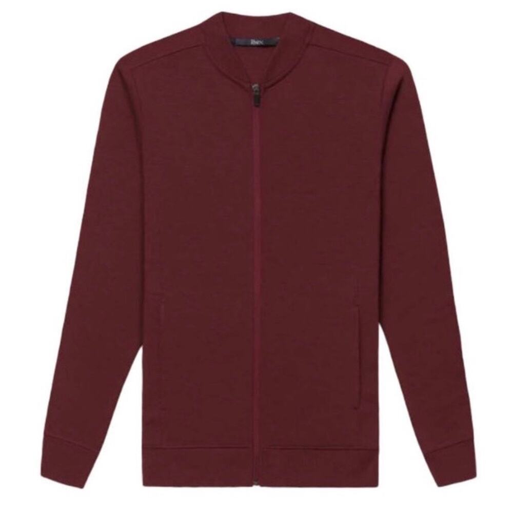 NWT Ibex Women's Shak Lite Bomber Jacket 100% Merino Wool in "Deepest Red" S